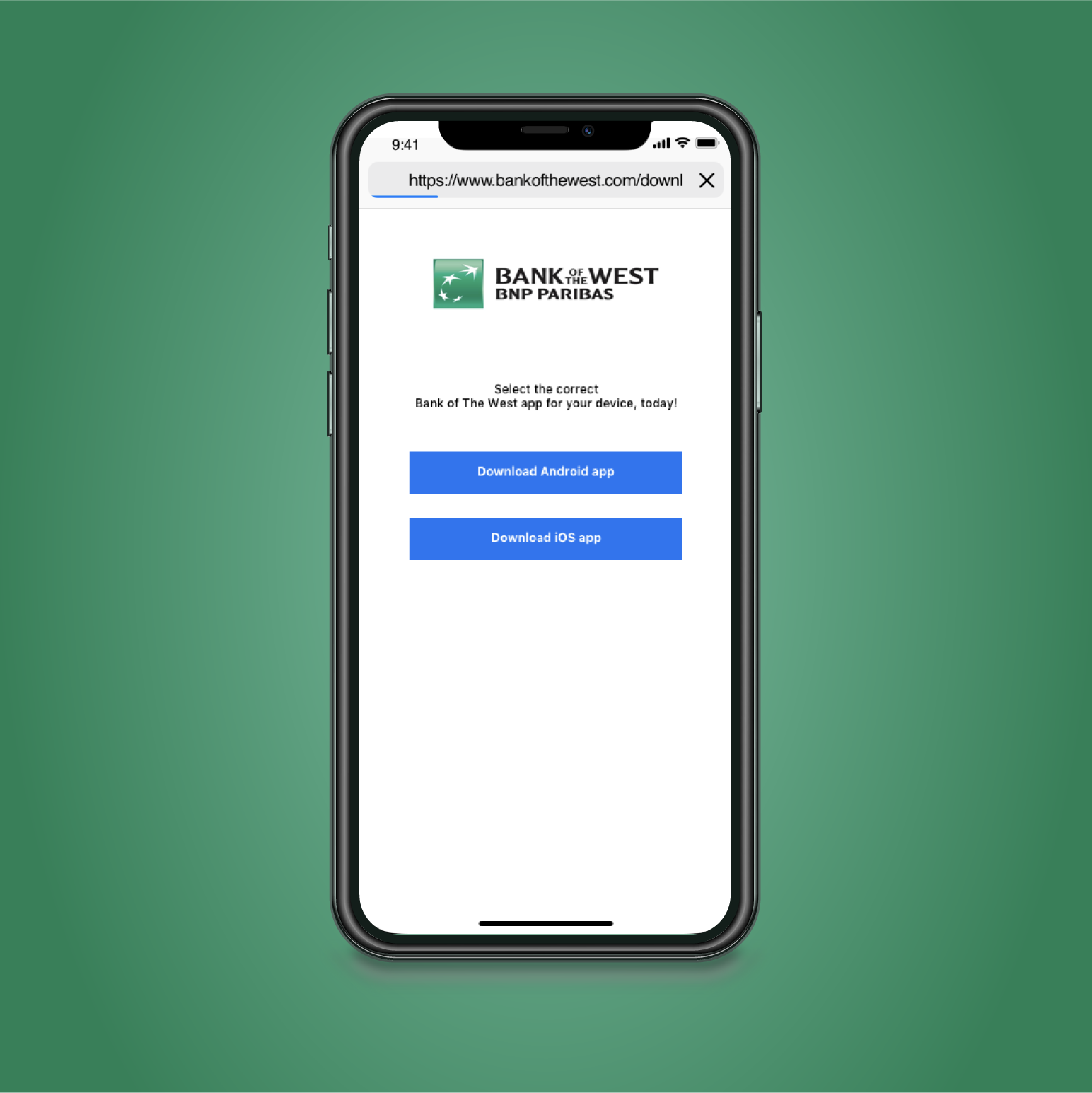 Bank of the West CMOS cash management app login
