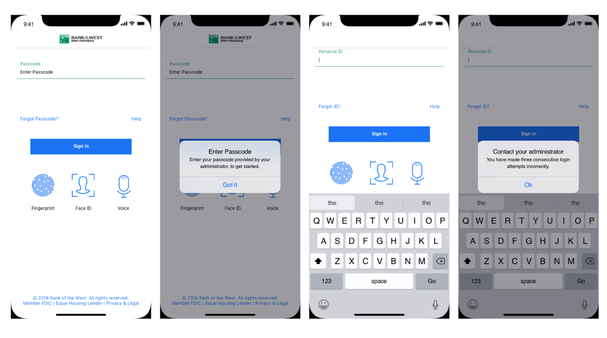 CMOS App login, step 2