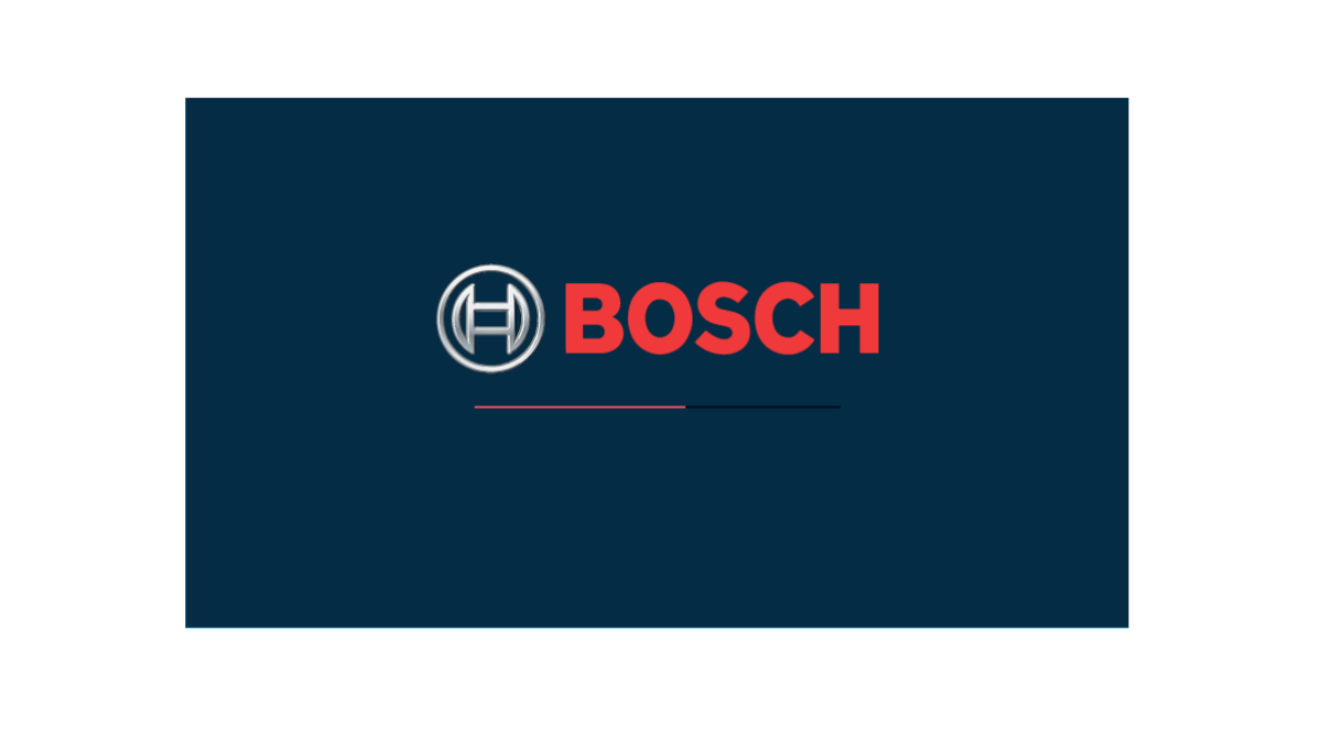 Bosch-licensed thermostat, welcome screen