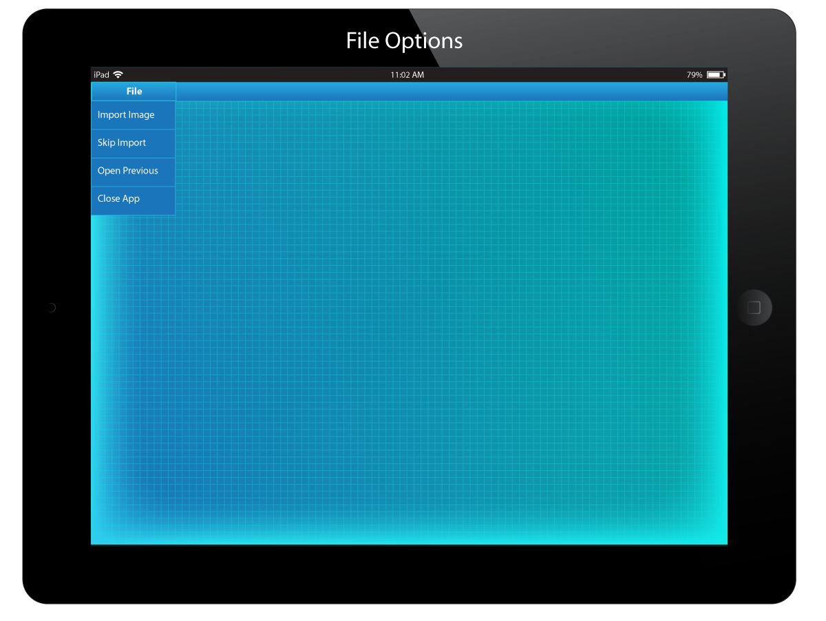 Huawei WLAN, file options screen