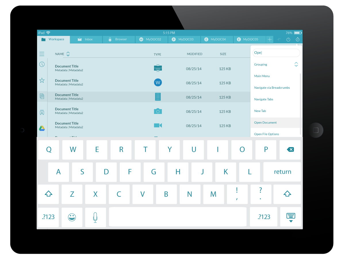 hopTo app, tutorial search screen